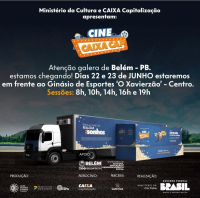 CINE CAIXA CAP CHEGA EM BELÉM COM CARRETA INTINERANTE